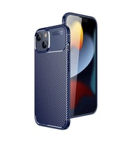 Apple iPhone 15 Kılıf Auto Focus Karbon Kapak - Lacivert