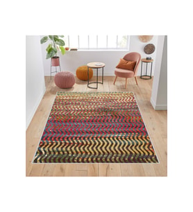Rovigo Home Dijital Baskı Yıkanabilir Kaymaz Taban Salon Halısı  RVG1735 (Kırmızı)