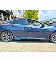 Honda Civic Fc5 Mugen Yan Marşpiyel Seti Mat Siyah Plastik 2 Adet
