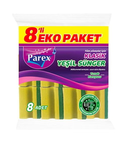 Oluklu Sünger 8 li