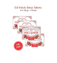 Hacı Şakir 4 Al 3 Öde Hacı Şakir Rose Kokulu Banyo Sabunu 4 x 150 gr