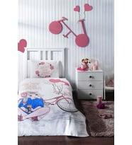 Özdilek Rf -Enjoy Beyaz- Kız Çocuk Tek Kişilik Pike Takımı