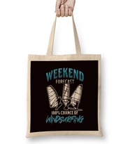 Weekend Forecast Windsurfing Windsurfer Sailboarding Ocean Bez Çanta Uzun Saplı