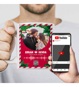 Kişiye Özel Mutlu Yıllar Aşkım Ses İzi Kupa Bardak