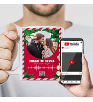 Kişiye Özel Mutlu Yıllar Aşkım Ses İzi Kupa Bardak