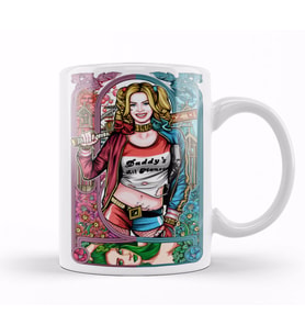 Margot Robbie as Harley Quinn Kupa Bardak Porselen