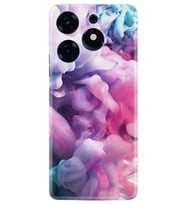 Tecno Spark 10 Pro Kılıf Resimli Desenli Baskılı Silikon Pink Cloud 1305