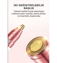 Çift Başlıklı Epilasyon Yüz Çene Işıklı Kıl Tüy Alma Mini Cep Epilasyonu