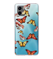PrintiFy Vivo Y15s ile Uyumlu 1mm Slim Fit Water Color 2 Baskılı Şeffaf  Kılıf