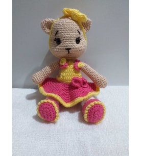 Minnoş Kedi Amigurumi Organik Oyuncak