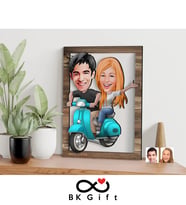 BK Gift Kişiye Özel Sevgililer Karikatürlü 3D Ahşap Tablo, Sevgiliye Hediye, Sevgililer Günü Hediyesi, Yıl Dönümü Hediyesi, Doğum Günü Hediyesi-99
