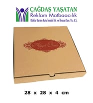 Pizza Kutusu 28 x 28 100 Adet - 033
