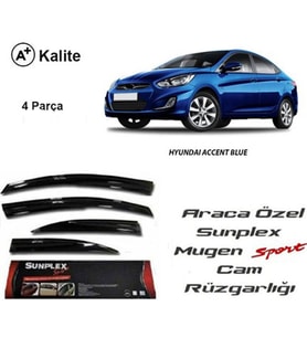 Hyundai Accent Blue Cam Rüzgarlığı Mugen Tip Sunplex