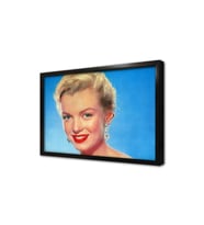 Marilyn Monroee Kırmızı Ruj Çerçeveli Mdf Tablo