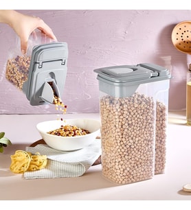 Bakliyat Erzak Kuru Mama Çay Şeker Saklama Kabı Bpa İçermez 3600 ml Yeşil