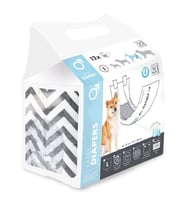 M-Pets Diapers Erkek Köpekler İçin Külot (L) 12'li