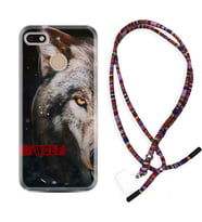 General Mobile GM8 Go GM9 GM20 Pro Plus Kılıf Boyun Asklı Rasta Silikon Wolf Eyes 1758