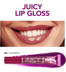 Juicy Doğal Renk Veren Meyve Aromalı Nemlendirici Dudak Parlatıcısı 001 RASPBERRY