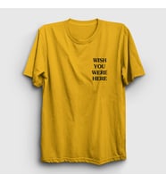 Presmono Unisex Sarı Wish Astroworld Travis Scott T-Shirt 43394tt (Sarı)