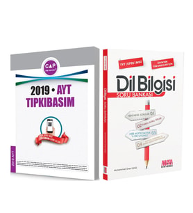 Çap Yayınları 2019 AYT Tıpkı Basım ve AKM Dil Bilgisi Soru Bankası Seti 2 Kitap