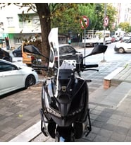 MOTOCAM Barossa ADV 125 Ön Cam 2025-2026 Model 65cm Şeffaf Renkli 4mm ORTA BOYLU