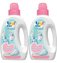 Uni Baby Çamaşır Yumuşatıcı 1500Ml Hassas Ciltler İçin/Hipoalerjenik (Pembe) (2 Li Set)