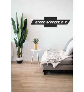 Chevrolet Ahşap Mdf Lazer Kesim Tablo