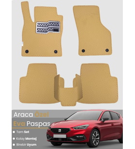 SEAT LEON KL (2020-2024) Uyumlu EVA Paspas Tam Set–Oto Paspas,Araca Özel,Kolay Montaj
