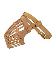 Karamel Pet Plastik Köpek Ağızlığı 13 cm-37 cm Bej XLarge