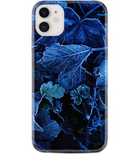 Apple iPhone 11 12 13 Mini Kılıf Desemli Silikon Blue Foid 1628