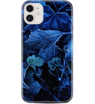 Apple iPhone 11 12 13 Mini Kılıf Desemli Silikon Blue Foid 1628