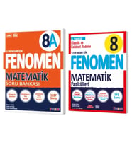 FENOMEN YAYINLARI 8. SINIF Matematik A Soru Bankası ve Matematik 4. Fasikül (Olasılık, Cebirsel İfad