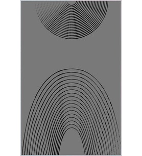 Eliana Home Baskılı, Yıkanabilir Kaymaz Taban Salon Halısı LNA0026-SD904 100x150 cm (Gri)