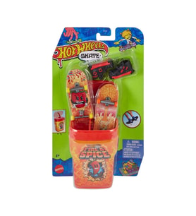 Hot Wheels Skate 2'li Parmak Kaykay ve Kutu Seti HTP10 HVK78 Fire ve Spice