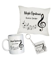 Müzik Öğretmenine İsimli Hediye Seti - Öğretmenler Günü Hediyesi