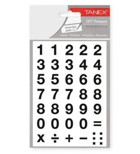 Tanex Rakamlar Stickers 2 Sayfa Stc-506 - 3 adet