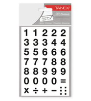 Tanex Rakamlar Stickers 2 Sayfa Stc-506 - 3 adet