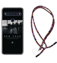 TCL 10L 10 Plus 10SE 20E 20SE 30 L7 Kılıf Boyun Asklı Rasta Silikon New York 1612