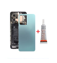 Xiaomi Redmi Note 12 4G Arka Kapak - Arka Pil Batarya Kapağı + B7000 - 23021RAAEG Uyumlu (Yeşil)