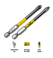 Yuvarlak Yıldız Bist Uç PH2/75MM