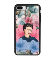 iPhone 7 Plus Flowers Frida Kahlo Tasarımlı Glossy Telefon Kılıfı