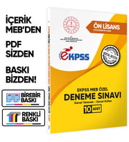 2026 MEB ÖZEL EKPSS Önlisans-Ortaöğretim 10lu Deneme Fasikül Paketi(A4 Renkli Baskı)