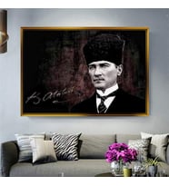 Altın Çerçeveli dekoratif tablo l1191 (Gold)