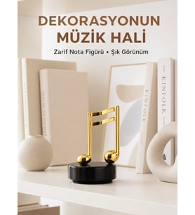 Melodious Music Altın Nota Figürlü Müzik Kutusu Yeni Nesil