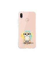 Huawei P20 Lite ile Uyumlu Splash Mirket Tasarımlı Şeffaf Silikon Kılıf