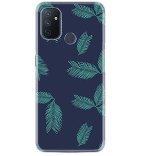 Kılıfland One Plus Nord N10 Kılıf Silikon Resimli Kapak Green Leaf Pattern Stok 1245