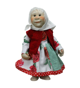 e38 EL İŞÇİLİĞİ BABAANNE DEKOR BEBEK 34 cm - 6029