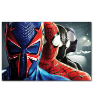 Cakatablo Spider Man Tüm Kostümleri MDF Tablo