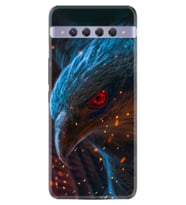 Tcl 10 Plus Kılıf Excode Silikon Desen Özel Seri Şahin 1756