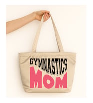 Gymnastics Mom Tasarım Mat Saten Çanta (Krem)